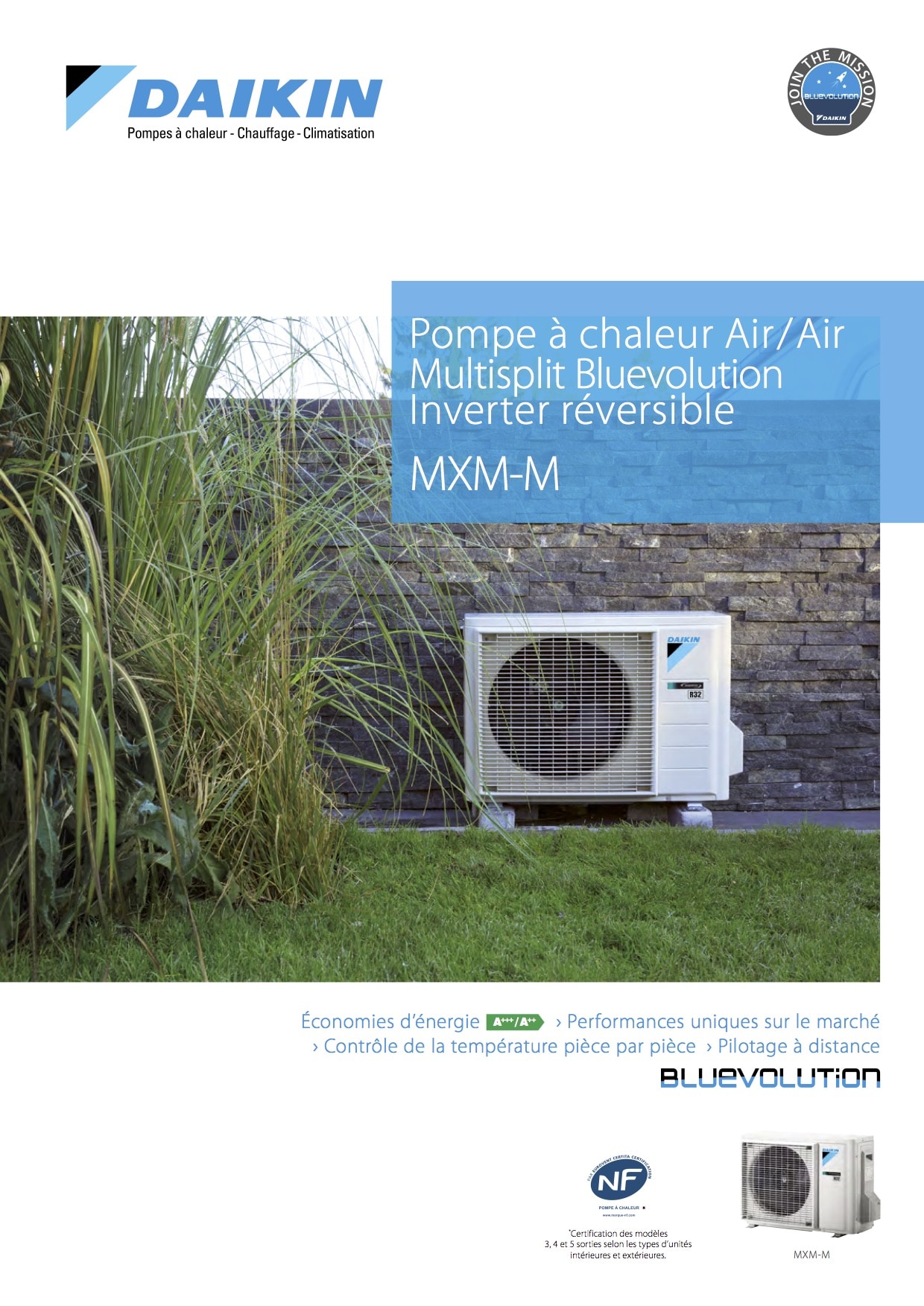 Pompe à chaleur Air/Air Multisplit Bluevolution Inverter réversible